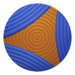02 Blue & Orange Triangle Sticker