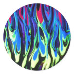 #02 "Mars Fire", Phantasmagoria Series Round Stickers