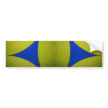 02 Yellow & Blue Bumper Sticker