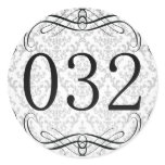 032 Area Code Round Stickers