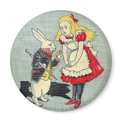 03 - Alice Book Cover Refrigerator Magnet by MagnetMadness