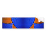 03 Blue & Orange Bumper Sticker bumper stickers