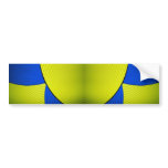 03 Yellow & Blue Bumper Sticker