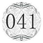 041 Area Code Round Sticker