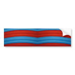 04 Blue & Red Bumper Sticker