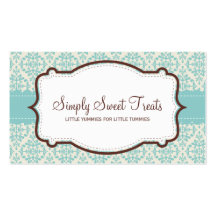 055-Amy :: business card -  funky damask v1