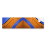 05 Blue & Orange Bumper Sticker