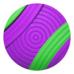 05 Green & Purple Abstract Sunrise Sticker