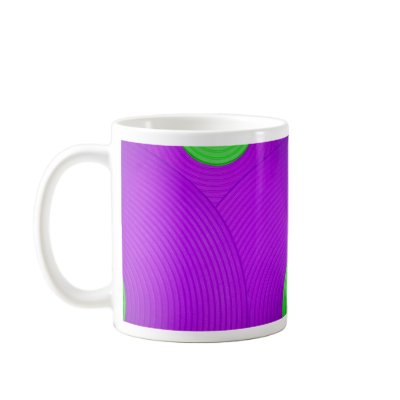 06 Green & Purple Circles Mug by colourmatt