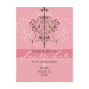 071 Skye :: SAVE THE DATE POSTCARD :: chandelier