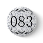 083 Area Code Pinback Button