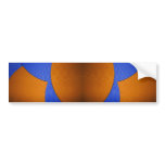 08 Blue & Orange Bumper Sticker