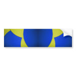 08 Yellow & Blue Bumper Sticker bumper stickers