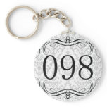 098 Area Code Key Chain