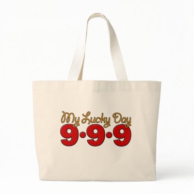 09-09-09 My Lucky Day Tote Bag by teesforyourfamily
