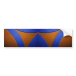 09 Blue & Orange Bumper Sticker