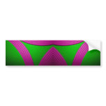 09 Pink & Green Bumper Sticker