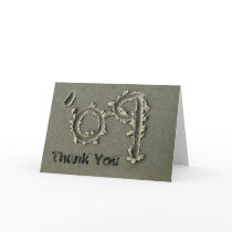 '09 thank you note card