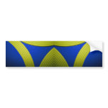 09 Yellow & Blue Bumper Sticker