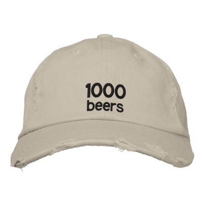 1000 beers hat embroidered baseball caps by 1000beers
