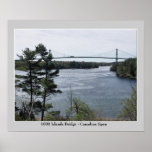 1000 Island International Bridge - Canadian Span posters