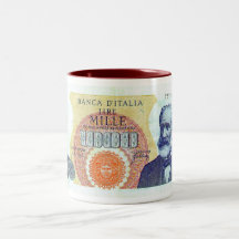 1000  ITALIAN LIRE COFFEE/TEA MUG