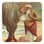 1001 Arabian Nights: The History of the Fisherman Square Sticker