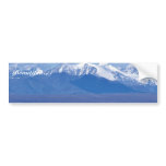1002 Area: Caribou with mountain backdrop Bumper Sticker