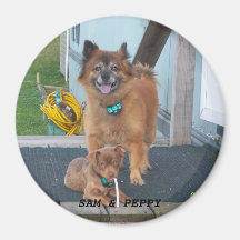100_1458, SAM & PEPPY REFRIGERATOR MAGNET