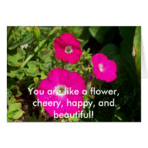 100_1977, You are like a flower, cheery, happy,... Greeting Cards
