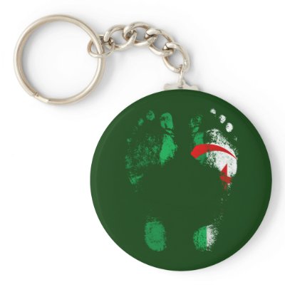 100% Algeria - Algerian to the soles of my feet. Keychain by SoccerJersey