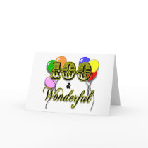 100 and Wonderful Birthday Gifts & Apparel Greeting Card