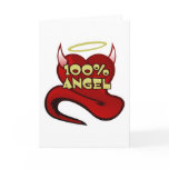 100% Angel Devil Heart Cards