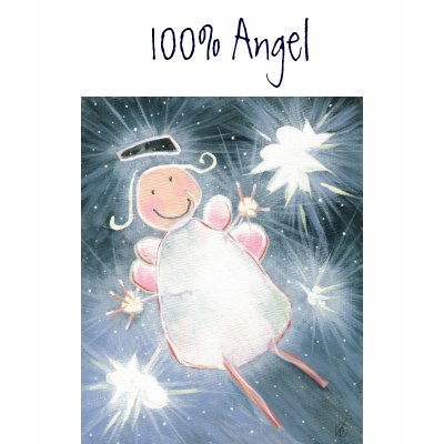 100% Angel Women's Long Sleeved T-Shirt by CreativeOutletLabs