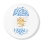 100% Argentinian DNA fingerprint Argentina flag gi Refrigerator Magnets