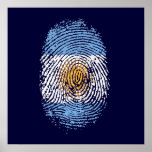 100% Argentinian DNA fingerprint Argentina flag gi