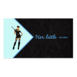 100  Blue and Black Lingerie Bra Business Card business cards