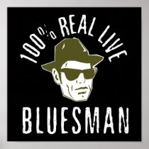 100% Bluesman Print