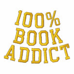 100% BOOK ADDICT EMBROIDERED HOODIE