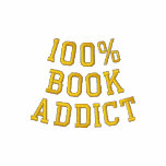 100% BOOK ADDICT embroidered shirts