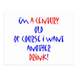 100 (century) another drink postcard