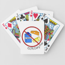 100% Dairy Free Poker Cards