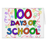 100 Days of School Confetti Greeting Card