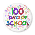100 Days of School Confetti magnets