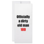 100  Dirty Old Man rack cards