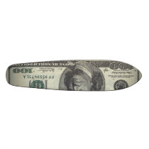 100 dollar bill skate board