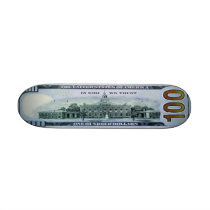 100 Dollar Bill Skateboard Mini