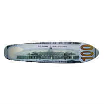 100 Dollar Bill Skateboard Oldschool
