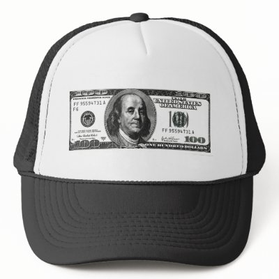 100 dollars boné by projetoo3tshirt
