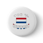 100% Dutch Pinback Button